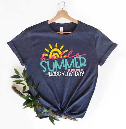 Last Day of School, Hello Summer Happy Last Day of School Shirts