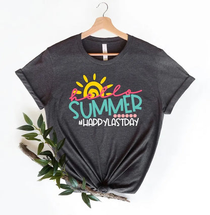 Last Day of School, Hello Summer Happy Last Day of School Shirts