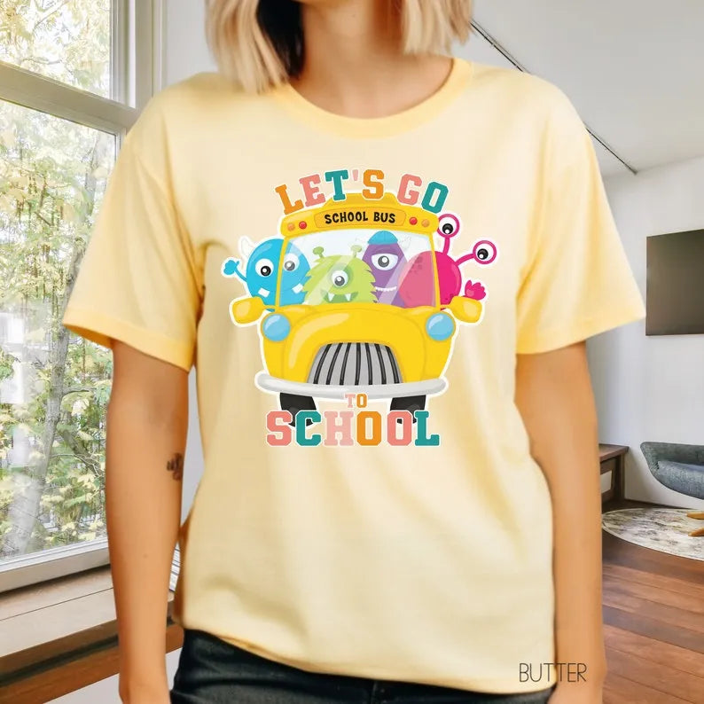 Lets Go To School Shirt, Welcome Back to School Shirt