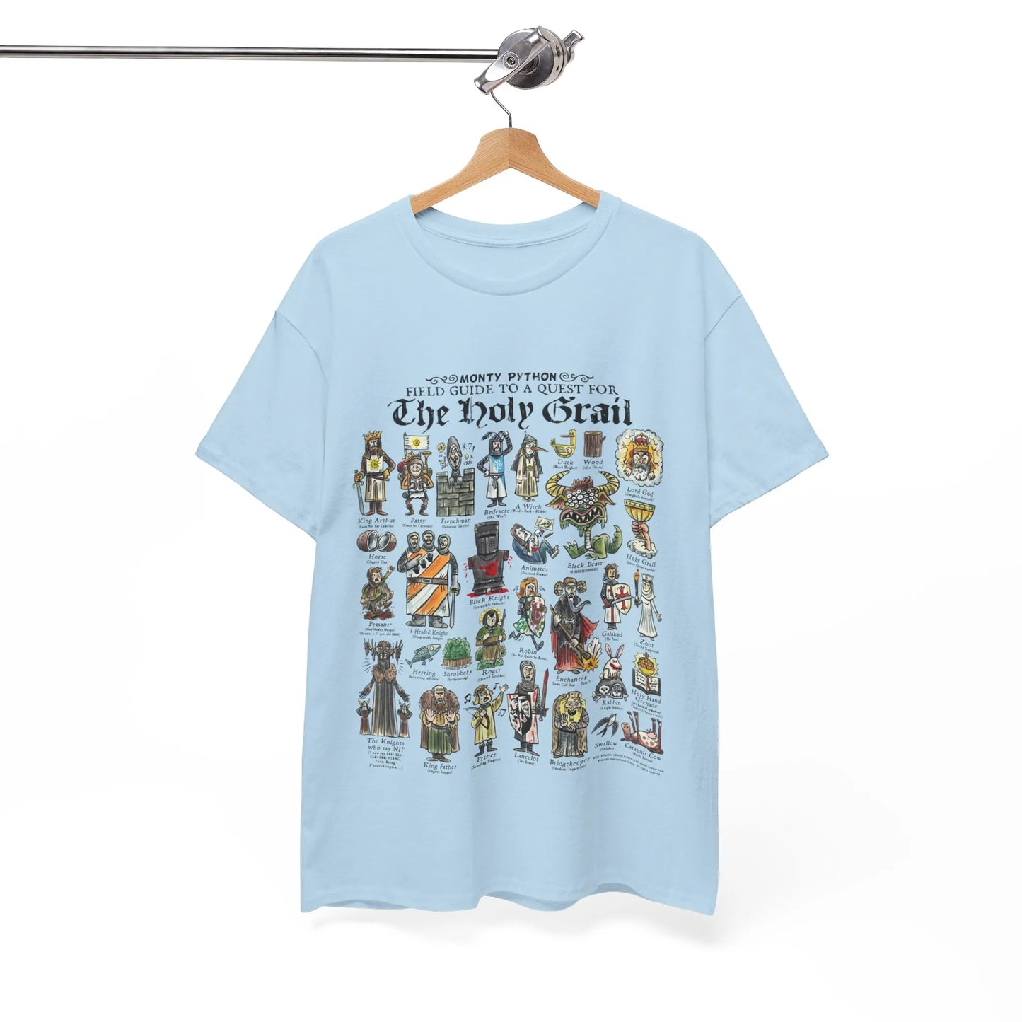 Monty Python Field Guide To A Quest For The Holy Grail T-Shirt