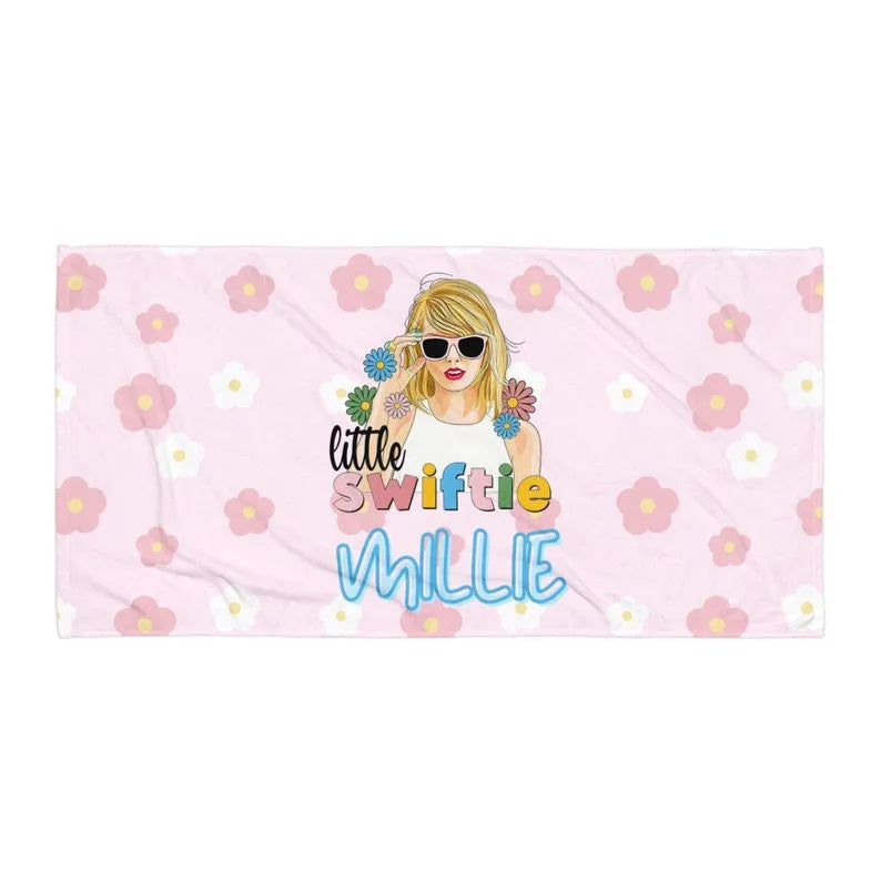 Little Swiftie Custom Beach Towel