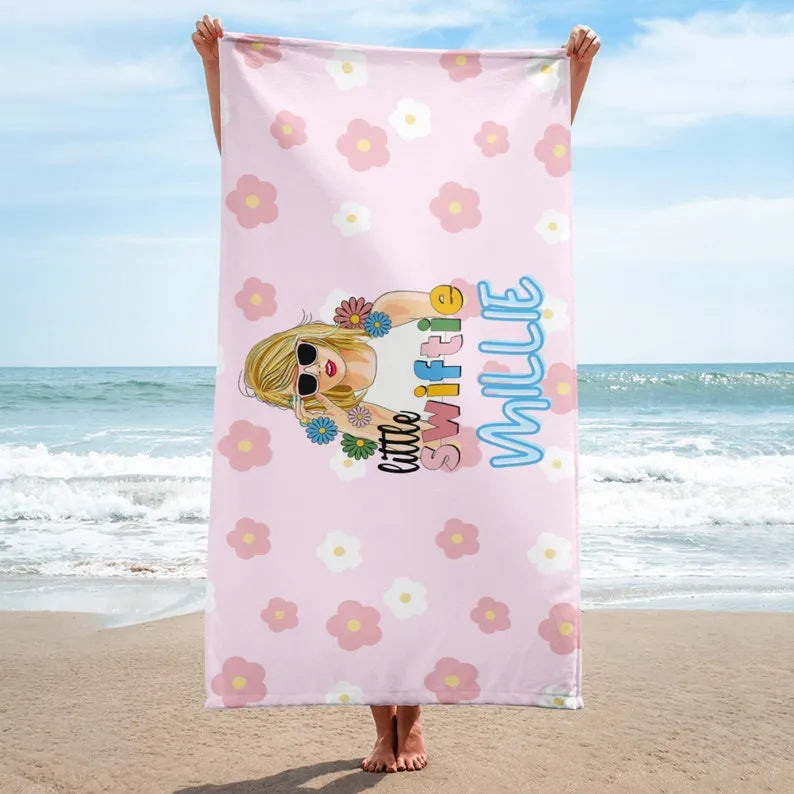 Little Swiftie Custom Beach Towel