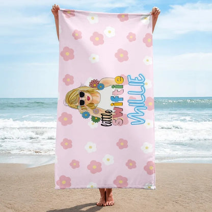 Little Swiftie Custom Beach Towel