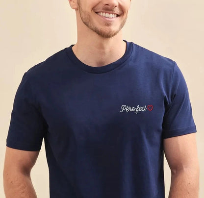 Men Embroidered "Père-fect" T-Shirt