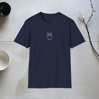 Minimalist Owl Animal Logo T Shirt