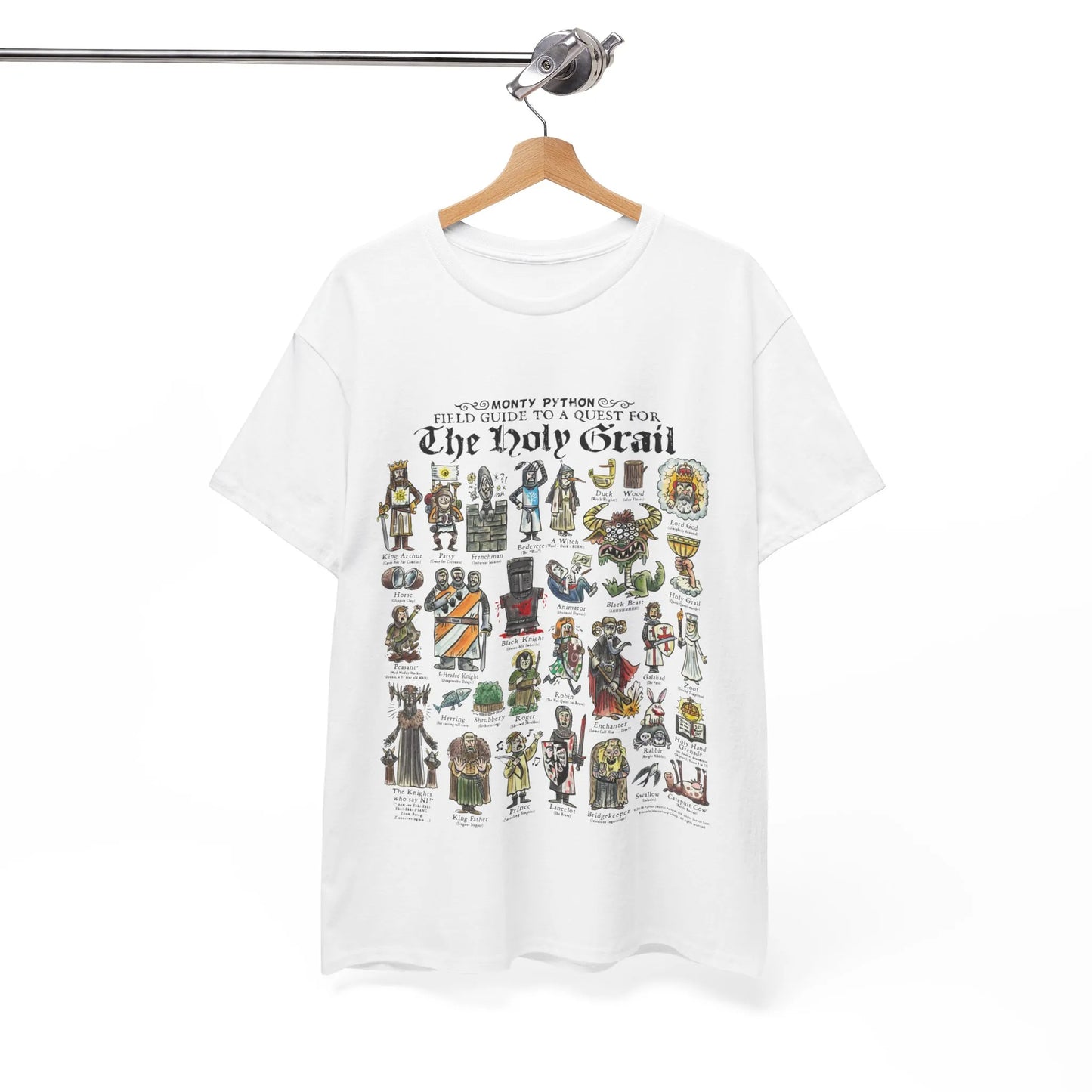 Monty Python Field Guide To A Quest For The Holy Grail T-Shirt