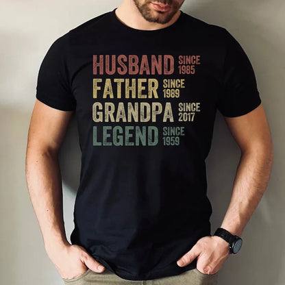 Personalized Dad Grandpa Shirt, Father's Day Shirt