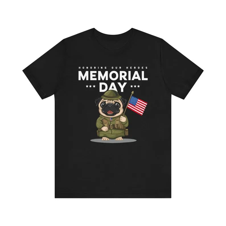 Pug Memorial Day Unisex T-Shirt