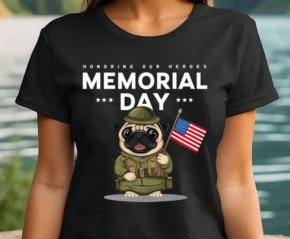 Pug Memorial Day Unisex T-Shirt