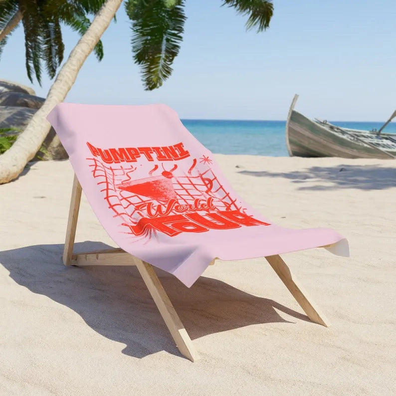 Pumptini World Tour Beach Towel (Pink) - Pump Rules