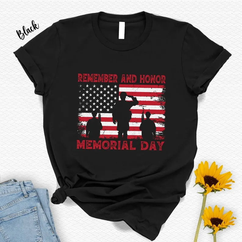 Remember and Honor Memorial Day T-Shirt