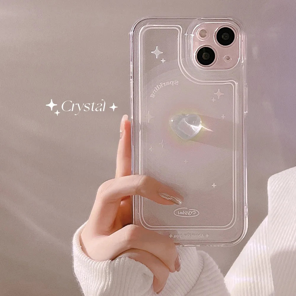 Crystal Bow Clear Phone Case