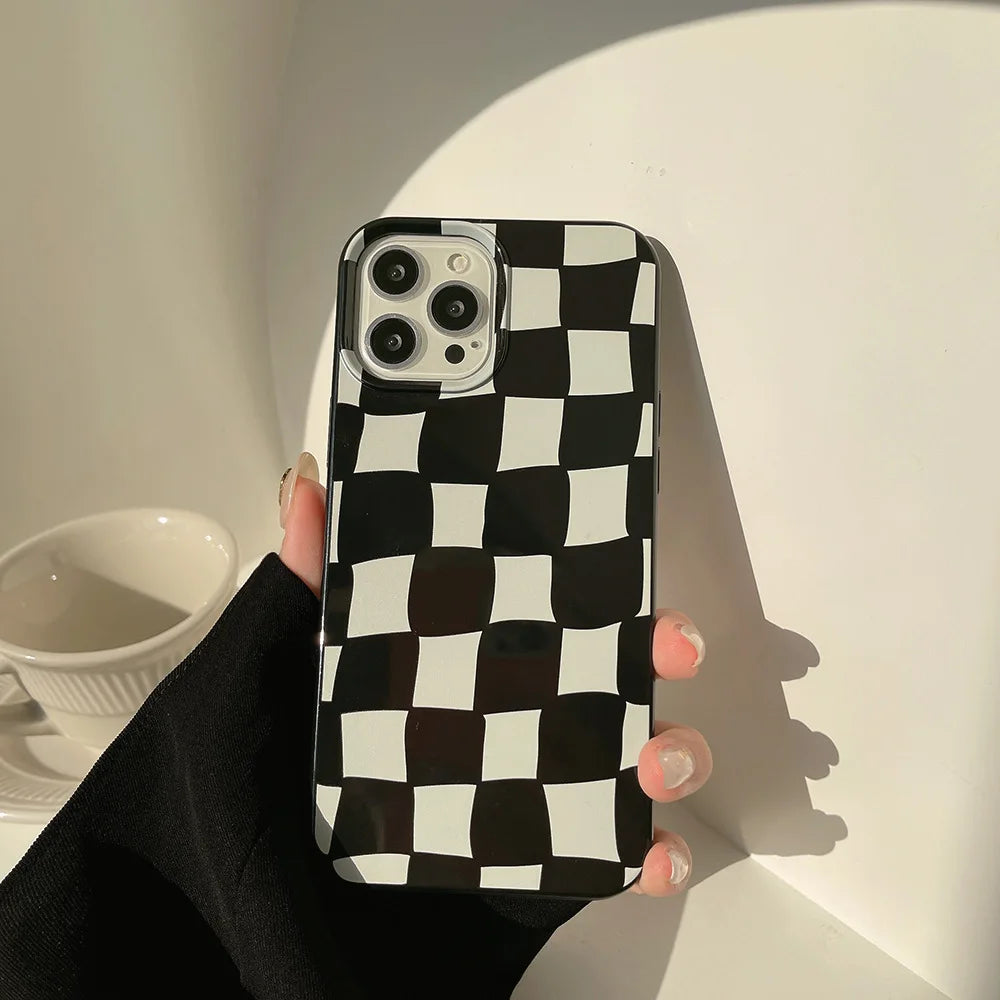 Twisted Checkerboard Soft Phone Case