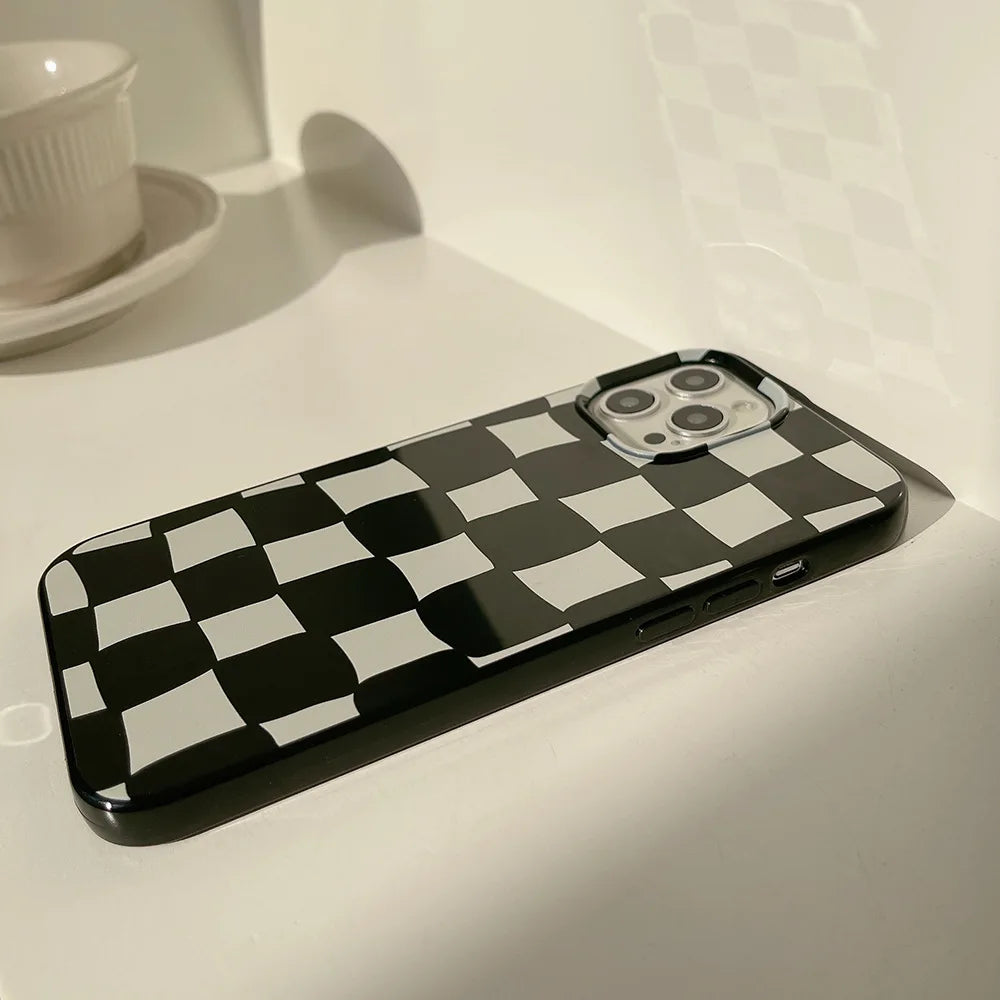 Twisted Checkerboard Soft Phone Case