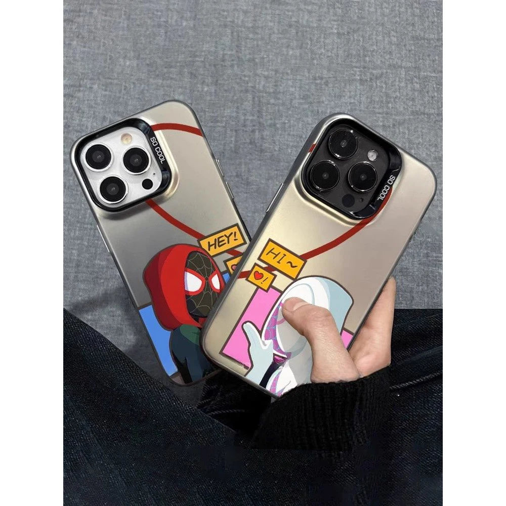 Fun Spider Man Couple Phone Case