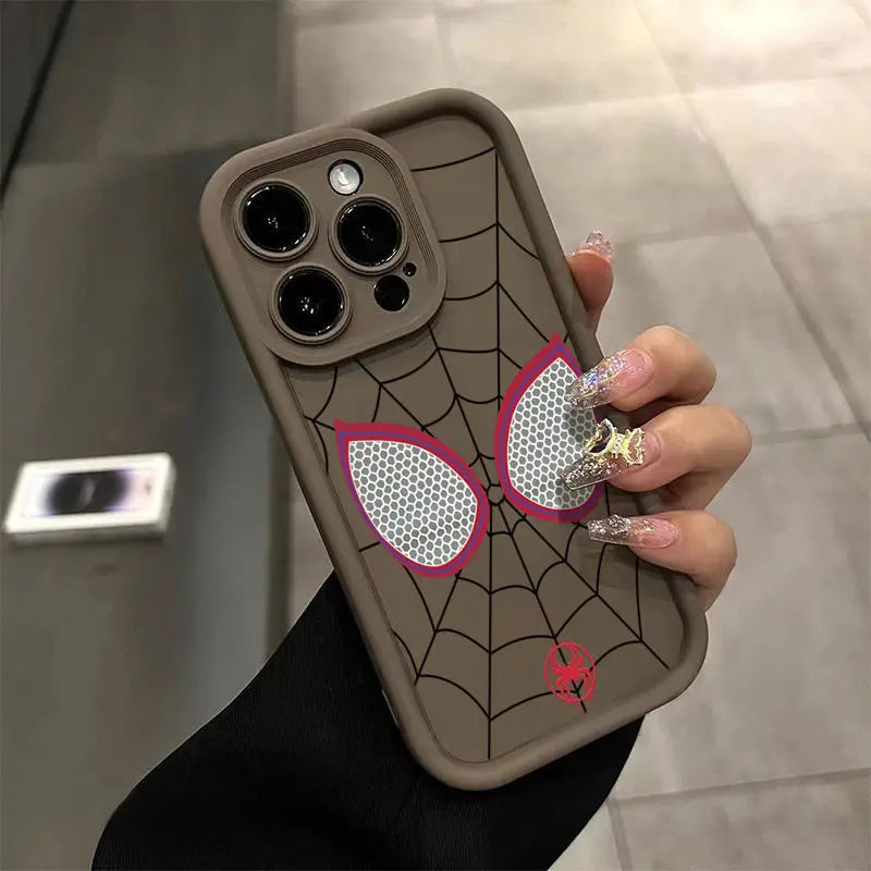 MINISO Marvel Spider Man Cobweb Cartoon Phone Case