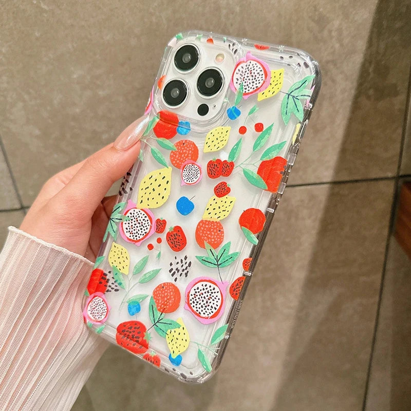 Summer Fruit Pattern Soft Phone Case