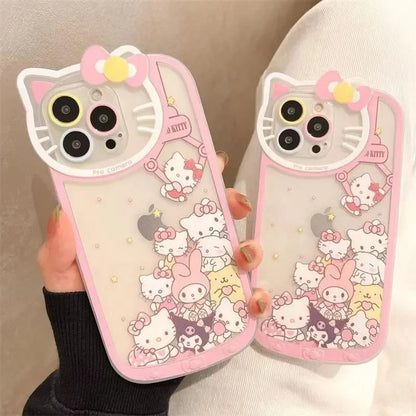 Hello Kitty Kawaii Makeup Mirror Phone Case