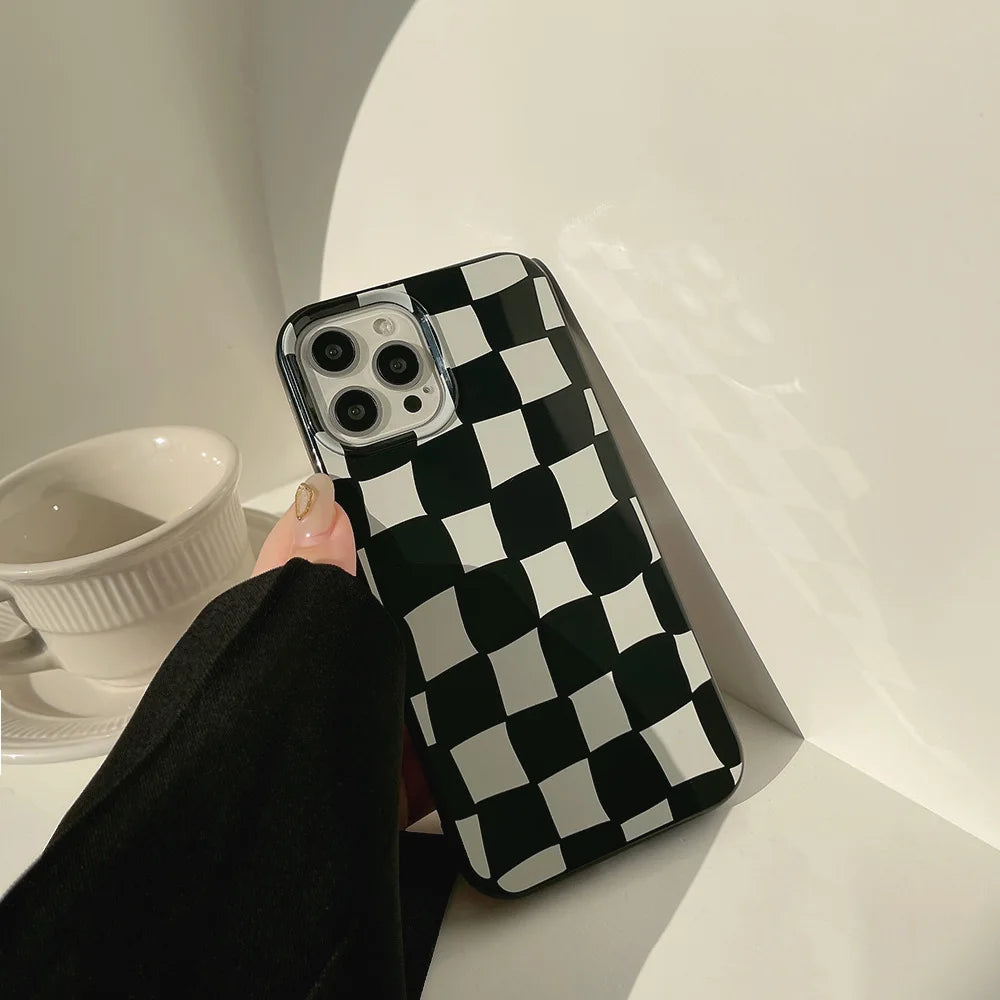 Twisted Checkerboard Soft Phone Case