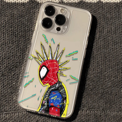 Marvel Spider Man Oil Painting Soft Phone Case