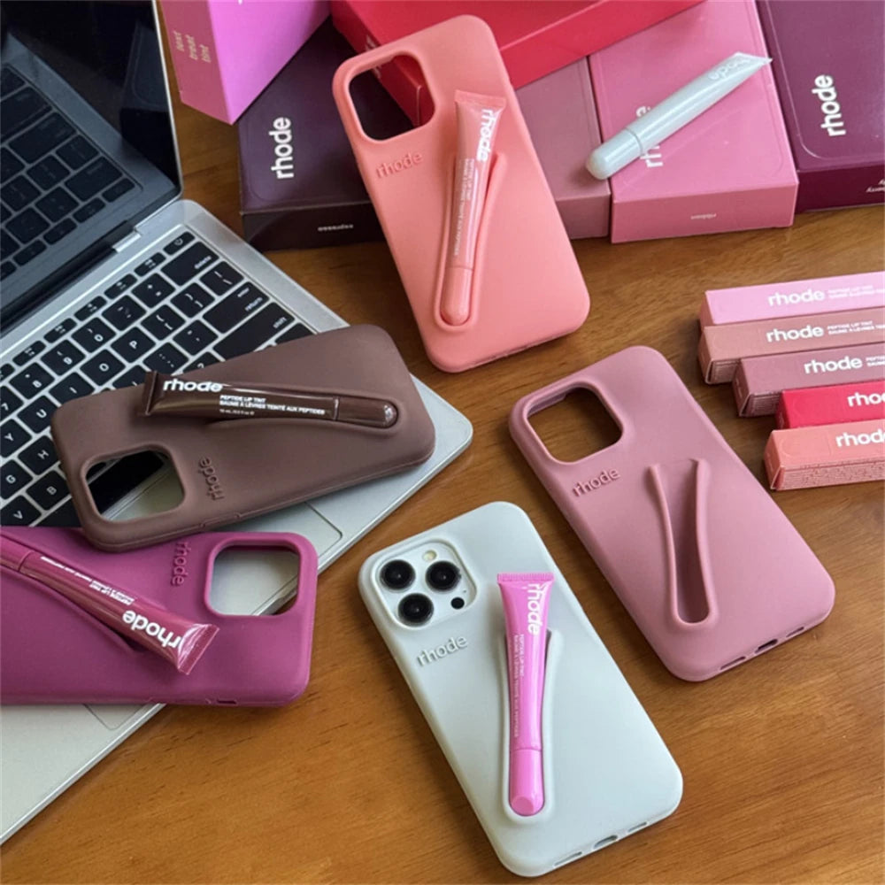 Minimalist Solid Color Rhode Soft Silicone Phone Case