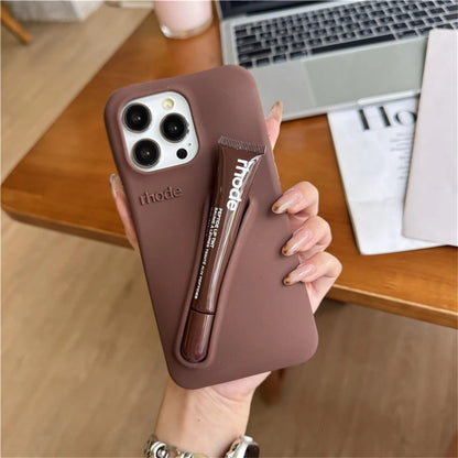 Minimalist Solid Color Rhode Soft Silicone Phone Case