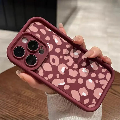 Full Screen Pink Leopard Print Phone Case