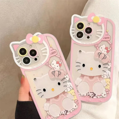 Hello Kitty Kawaii Makeup Mirror Phone Case
