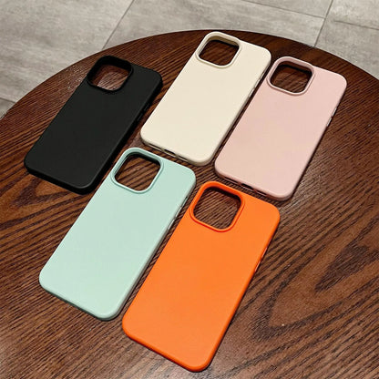 Luxury Silicone Litchi Lines Leather Phone Case