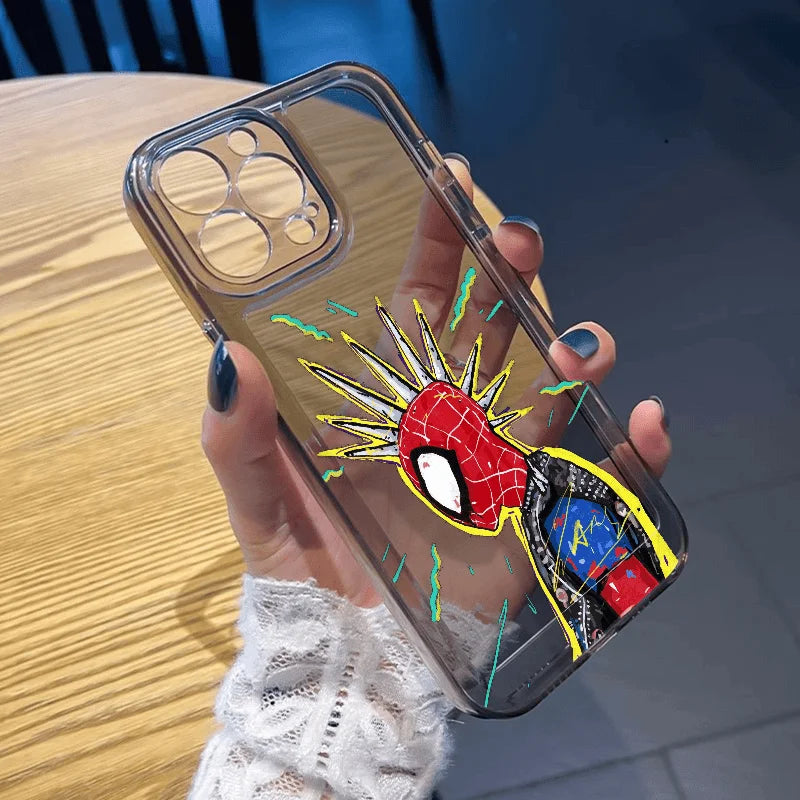 Marvel Spider Man Oil Painting Soft Phone Case