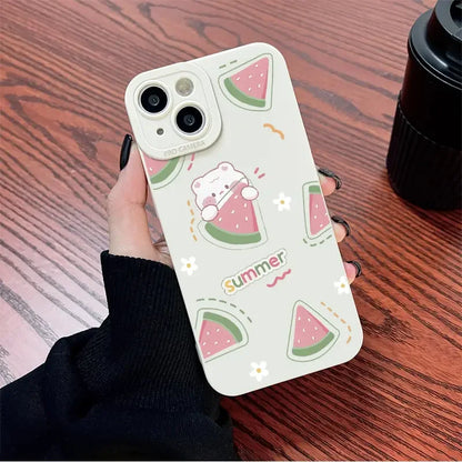 Vibrant Orange Fruit Graphic Phone Case