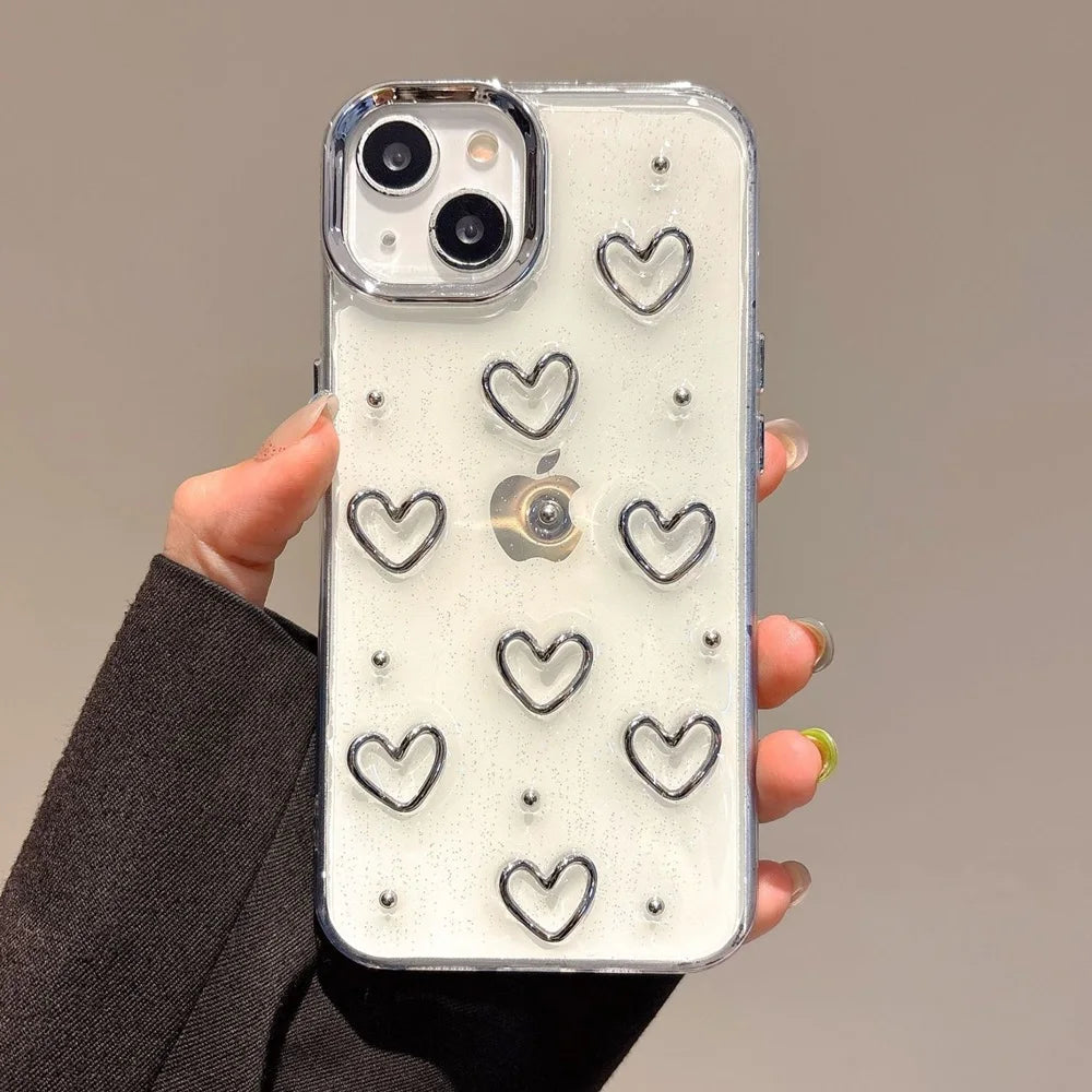 Luxury Bling Glitter Love Heart Phone Case