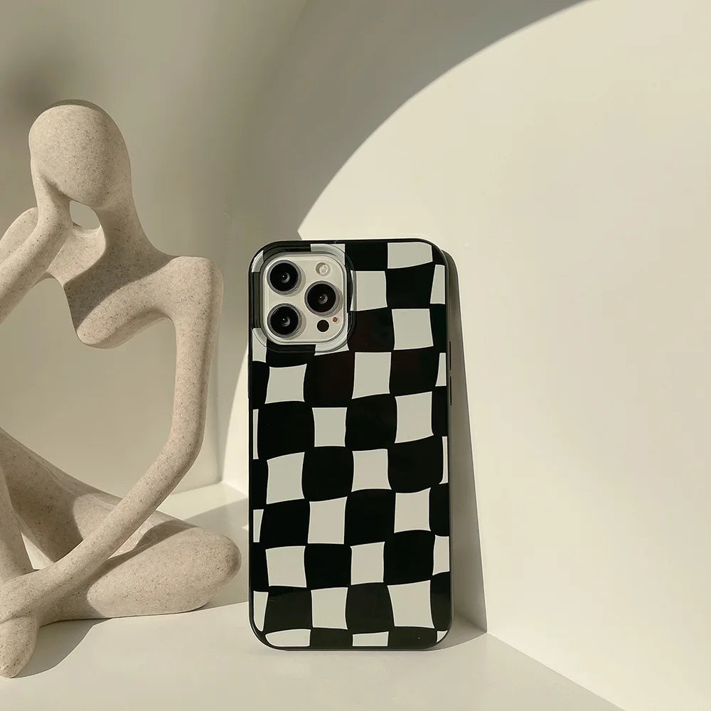 Twisted Checkerboard Soft Phone Case