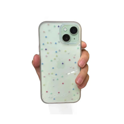 Transparent Colorful Star Phone Case