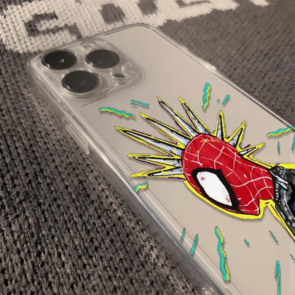 Marvel Spider Man Oil Painting Soft Phone Case