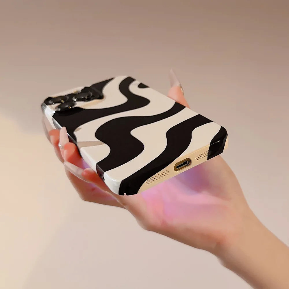 Vintage Zebra Texture Hard Phone Case