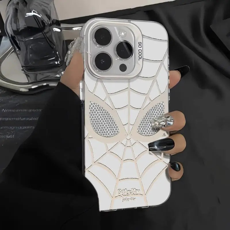 Marvel Black White Spider Man Peace Phone Case