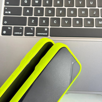 Bright Fluorescent Green Skull Hollow Out Skull Tusk Matte Bright Color Phone Case