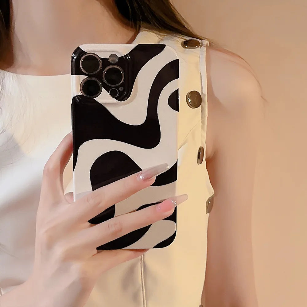 Vintage Zebra Texture Hard Phone Case