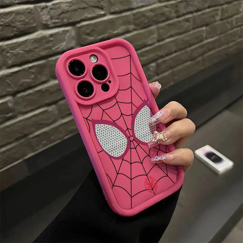 MINISO Marvel Spider Man Cobweb Cartoon Phone Case