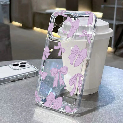 Pink Bow Soft Silicone Phone Case