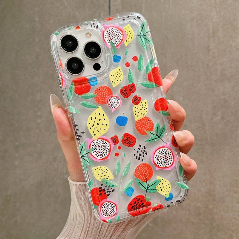Summer Fruit Pattern Soft Phone Case