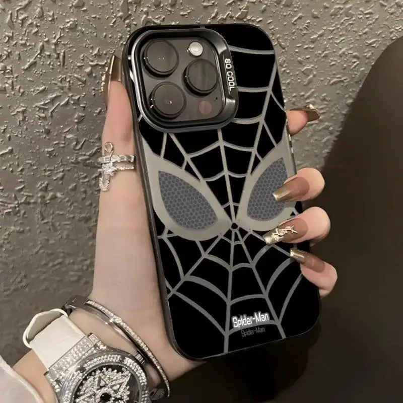 Marvel Black White Spider Man Peace Phone Case