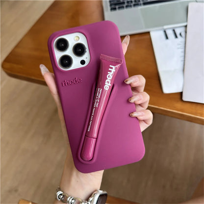 Minimalist Solid Color Rhode Soft Silicone Phone Case