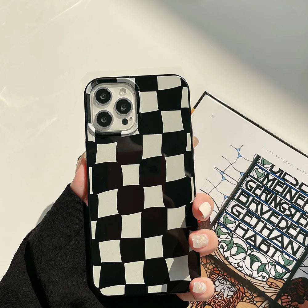 Twisted Checkerboard Soft Phone Case