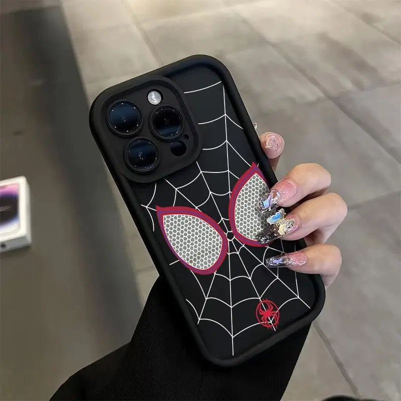 MINISO Marvel Spider Man Cobweb Cartoon Phone Case