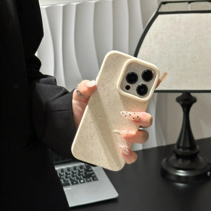 Wheat Straw Silicone Protective Cover Shockproof Matte Phone Case