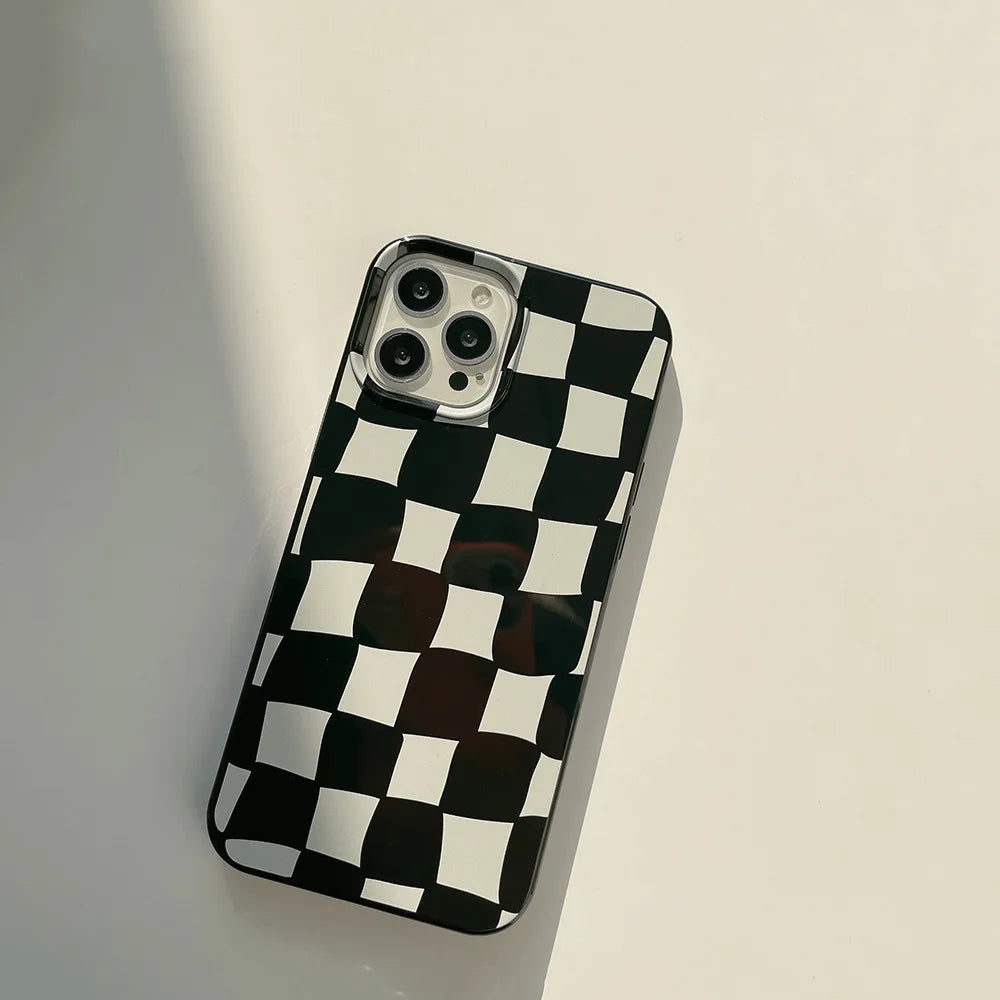 Twisted Checkerboard Soft Phone Case