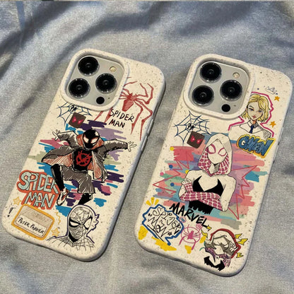 Marvel Spider Man Couple Cartoon Soft Phone Cases