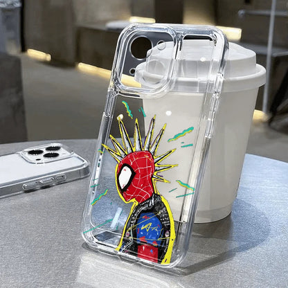 Marvel Spider Man Oil Painting Soft Phone Case